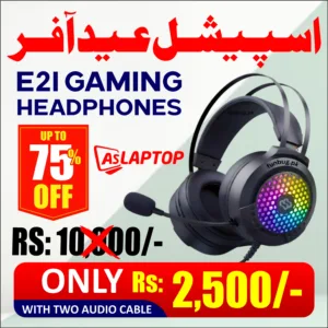 E21 Wired Gaming Headset with 50mm Drivers & Clear Mic